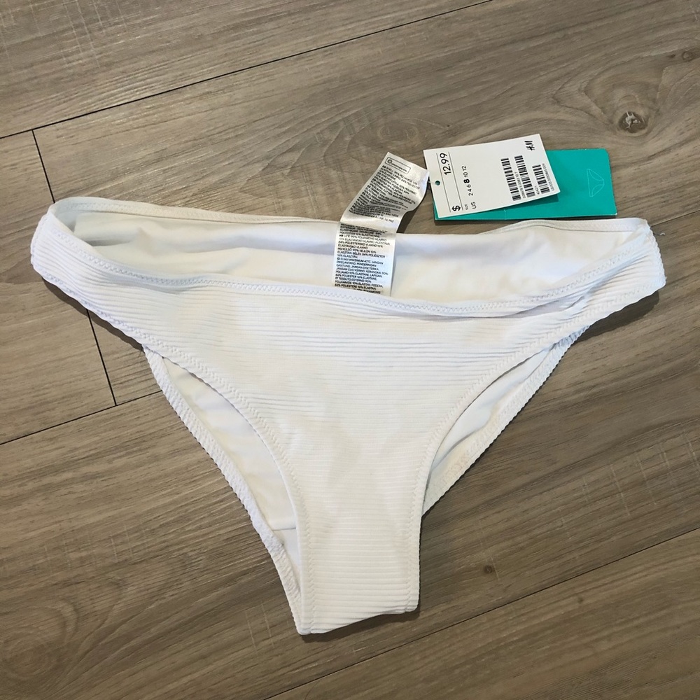 White NWT H&M bikini bottom